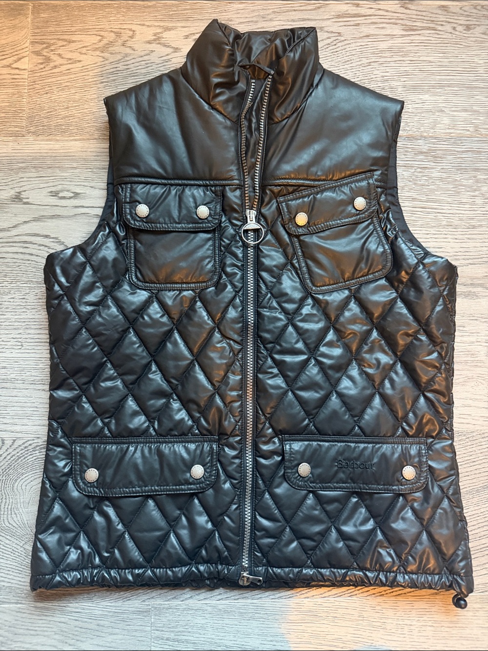 Barbour Black Quilted Vest